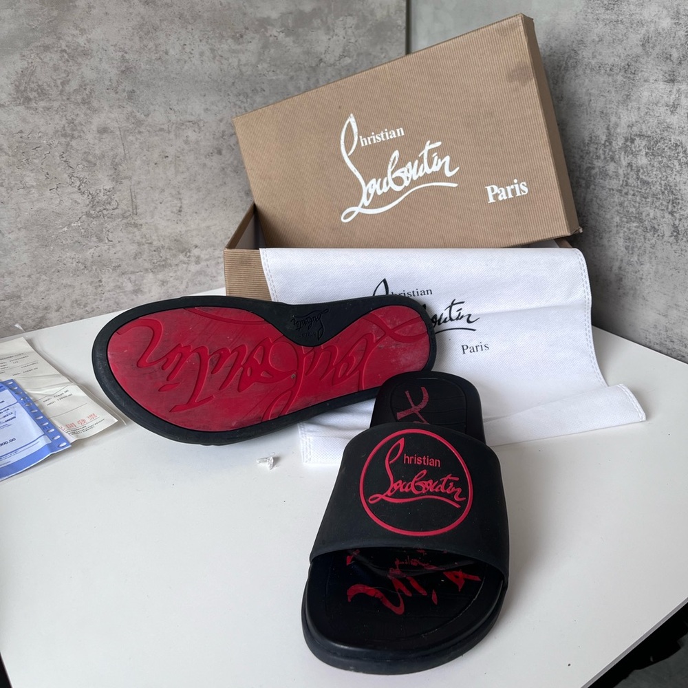 Red bottom slides
